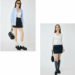 レディース デニム ミニタイトスカート 37.4cm丈 フロントファスナー MOUSSY