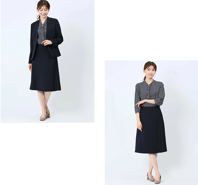 レディース フレアスカート 65-68cm丈 バックファスナー Taka Q