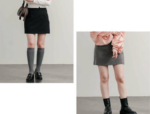 レディース ミニスカート 38.5～39.5cm丈 バックファスナー Rocky Monroe