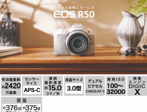 新品 ミラーレスカメラ キヤノン Canon EOS R50 ダブルズーム 18-45/55-210mm