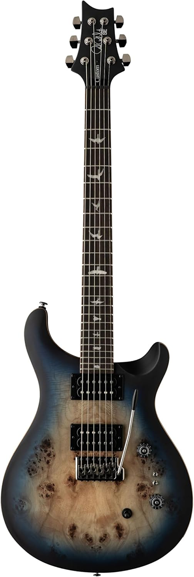 PRS SE Custom24-08 Poplar Burl Lake Blue Midnight Burst