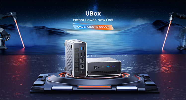新品 ミニデスクトップパソコン PC CHUWI UBox AMD Ryzen5 6600H Windows11