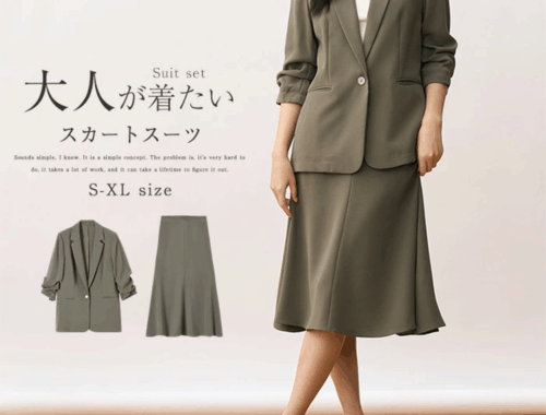 レディース スーツ テーラードジャケット フレアスカート Kiraya
