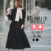 レディース スーツ ノーカラージャケット タックフレアスカート RUIRUE BOUTIQUE