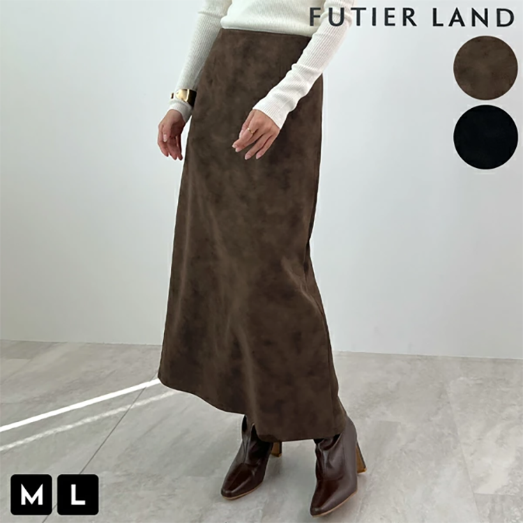 レディース タイトスカート ロング 88cm丈 バックスリット バックファスナー FutierLand