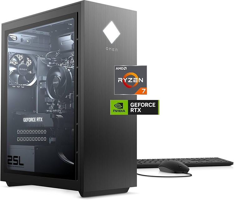 中古 デスクトップパソコン PC HP OMEN 25L 12世代 Corei7-12700F GeForce RTX 3060 Windows11