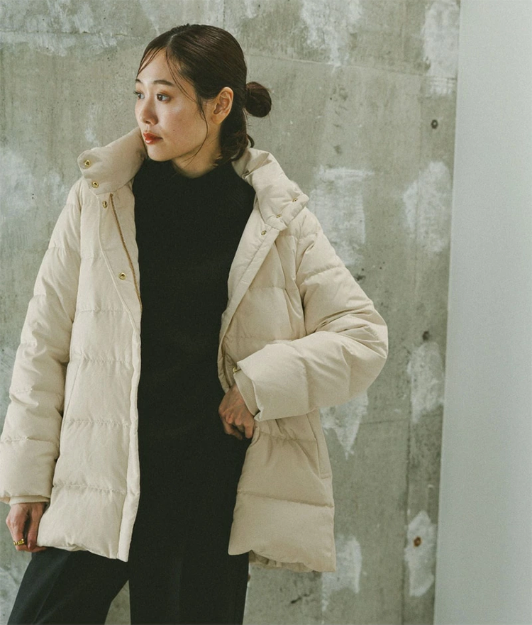 レディース ウツクシルエット 撥水 ダウン コート ジャケット GLOBAL WORK