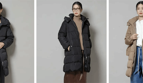 レディース ダウン コート ロング フード 撥水加工 NANO universe