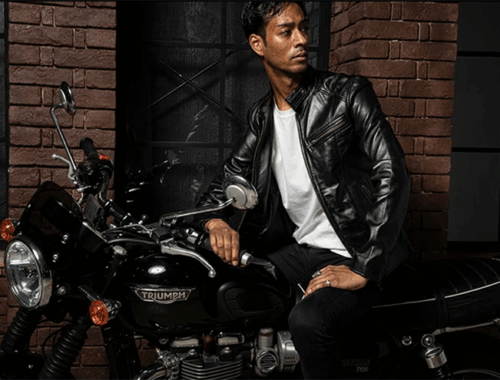 メンズ ライダース シングル ジャケット レザー 本革 SRS07 Liugoo Leathers