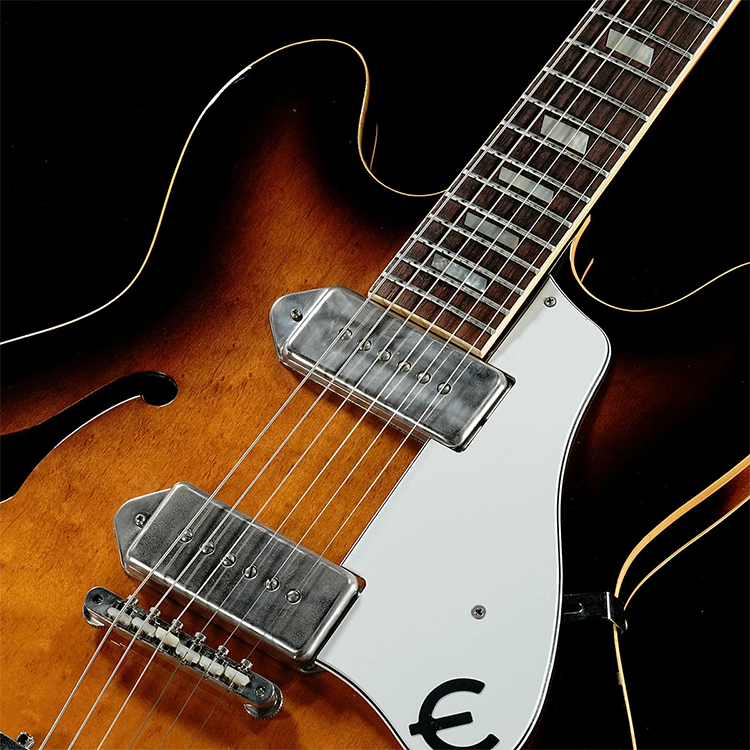 中古 エレキギター フルアコ エピフォン カジノ Epiphone Beige Label Casino 1982年製