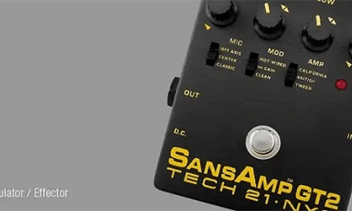 新品 エレキギター エフェクター アンプシミュレーター オーバードライブ ディストーション SANSAMP GT2 TECH21