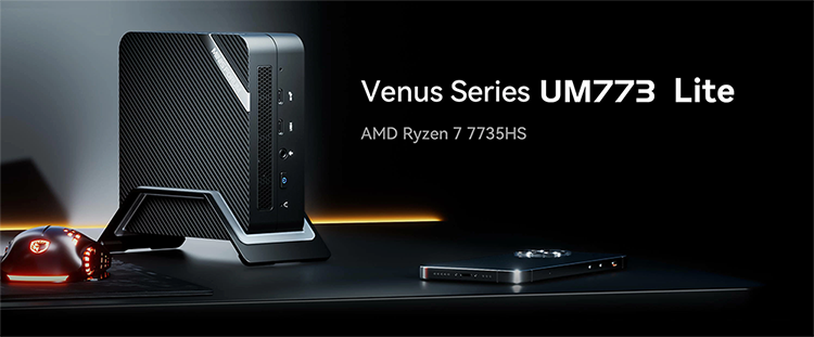 新品 ミニデスクトップパソコン PC MINISFORUM UM773 Lite AMD Ryzen7 7735HS Wi-Fi6 ３画面同時出 Windows11