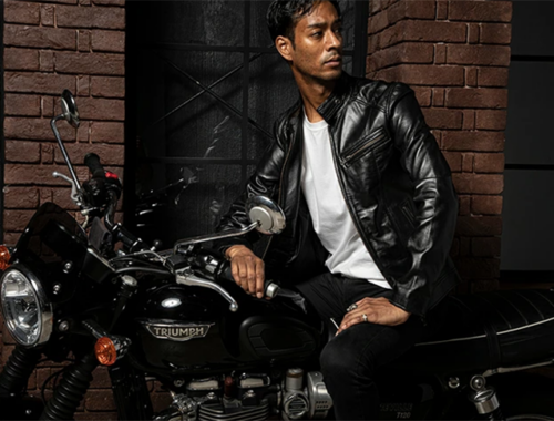 メンズ レザー 本革 シングル ライダース ジャケット SRS07 Liugoo