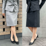 ◎レディース タイトスカート 膝丈 Bスリット/ファスナー