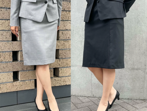 レディース タイトスカート 膝丈 58~62cm丈 バックスリット バックファスナー COMME CA ISM