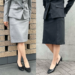 レディース タイトスカート 膝丈 58～62cm丈 バックスリット バックファスナー COMME CA ISM