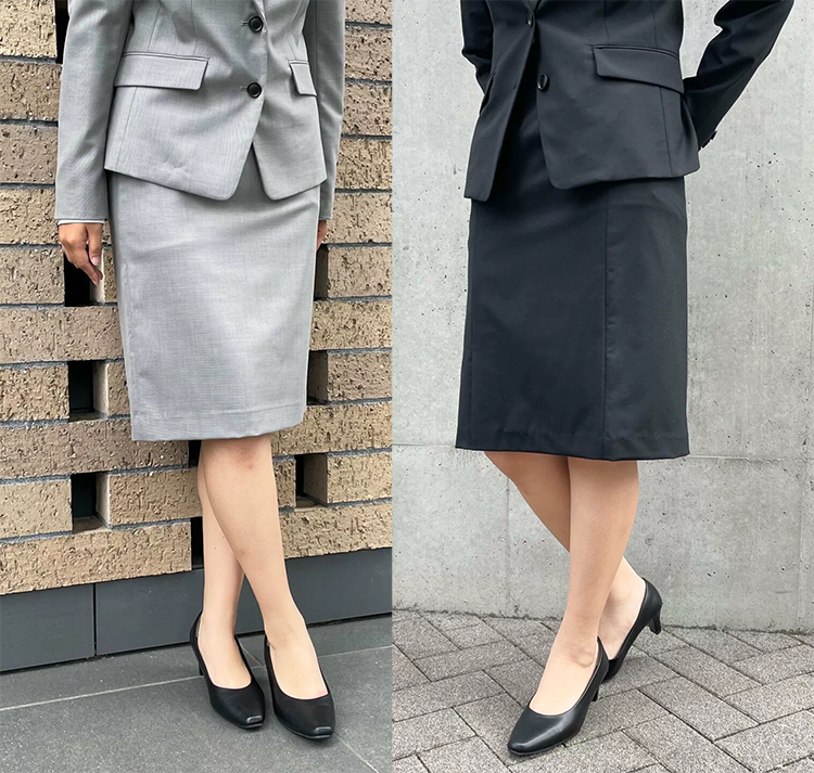 レディース タイトスカート 膝丈 58~62cm丈 バックスリット バックファスナー COMME CA ISM