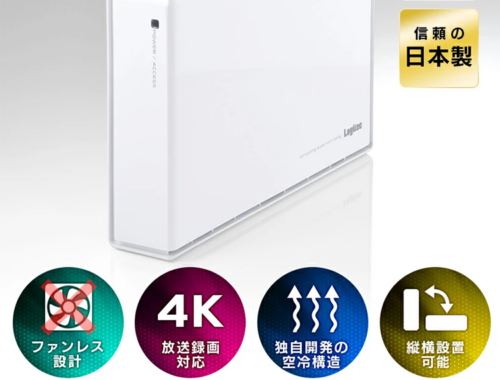 新品 外付け ハードディスク HDD WD Red Plus 6TB LHD-EN60U3WRWH ロジテック