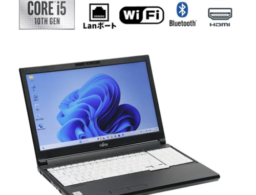 中古 ノートパソコン PC 富士通 A5510/D Windows11 Core i5 10310U メモリ 32GB SSD 480GB 無線LAN 15.6型