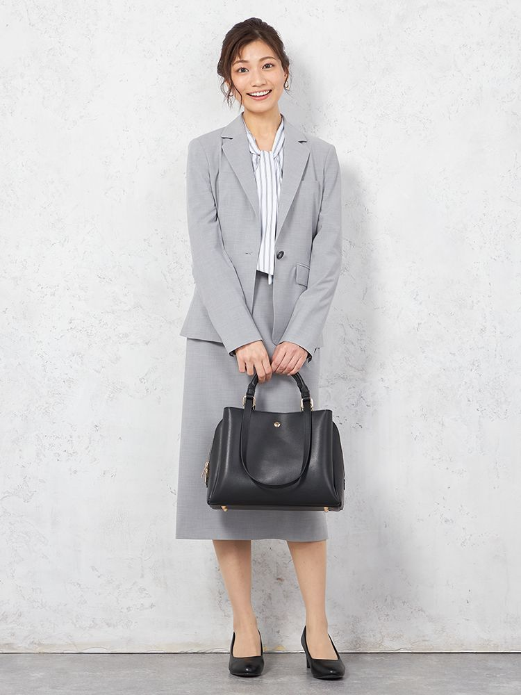 レディース ビジネス ジャケット 1つボタン はるやま