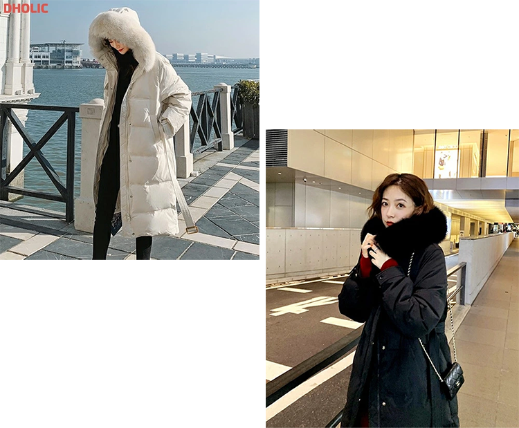 レディース ダウン コート ジャケット フード ロング ベルト DHOLIC