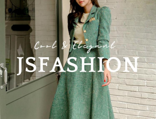 レディース ツイード セットアップ ジャケット ロングフレアスカート JSfashion