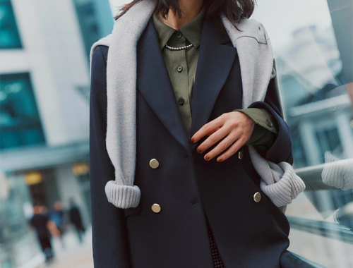 レディース テーラード ダブル ジャケット 4つ釦 ANY SIS