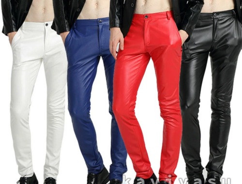 メンズ レザー ライダース 革 パンツ Wuyue