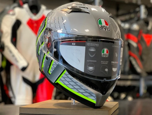 バイク フルフェース ヘルメット AGV K3 JIST Asian Fit FORTIFY GREY