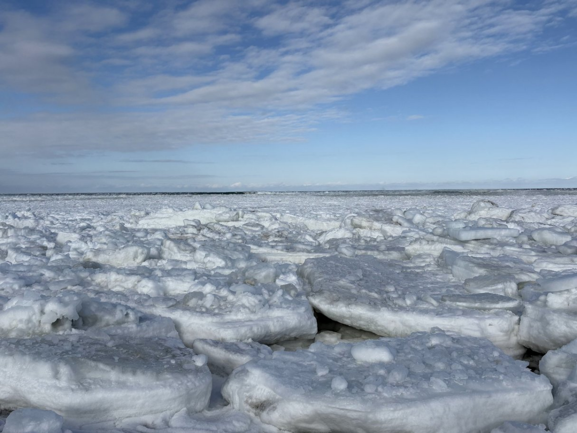2026/1/26 北海道・浜小清水・フレトイ海岸 流氷接岸初日