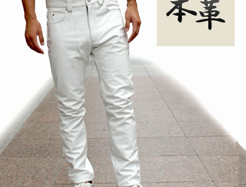 メンズ バイク ライダース パンツ レザー 牛本革 Mo-LAWS mlpt005