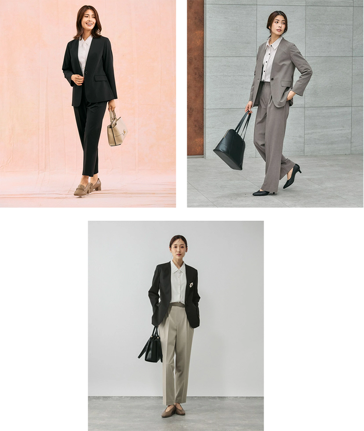 レディース ノーカラー シングル ジャケット 1つボタン GLOBAL WORK