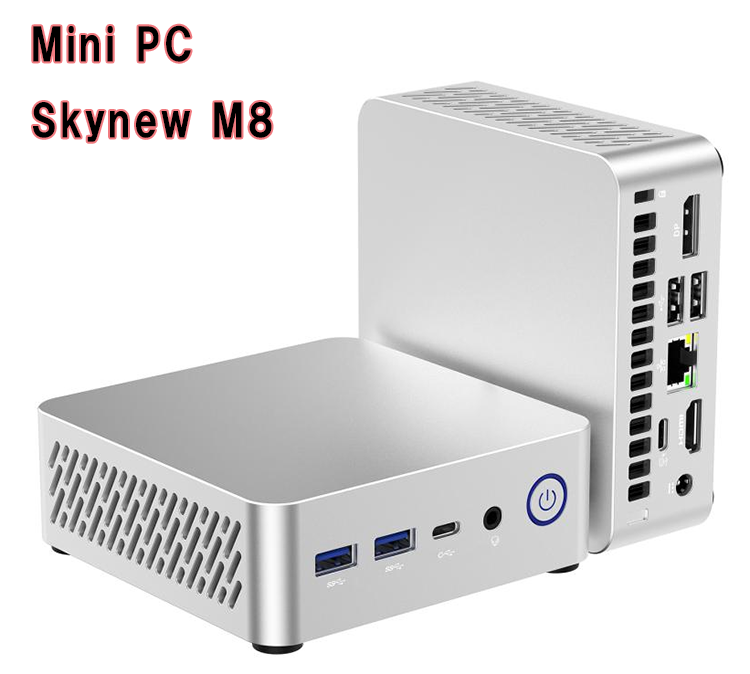 新品 ミニデスクトップパソコン PC Skynew M8 Windows11 AMD Ryzen 7 7735U メモリ 16GB SSD 512GB Wi-Fi6E モニター なし 4画面同時出力