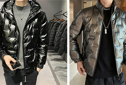 メンズ ダウン ジャケット コート ファー MK-House