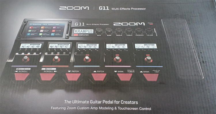新品 エレキギター マルチエフェクター G11 ZOOM ズーム