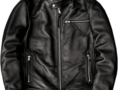 メンズ ライダース レザー シングル ジャケット 本革 [CHEJI]