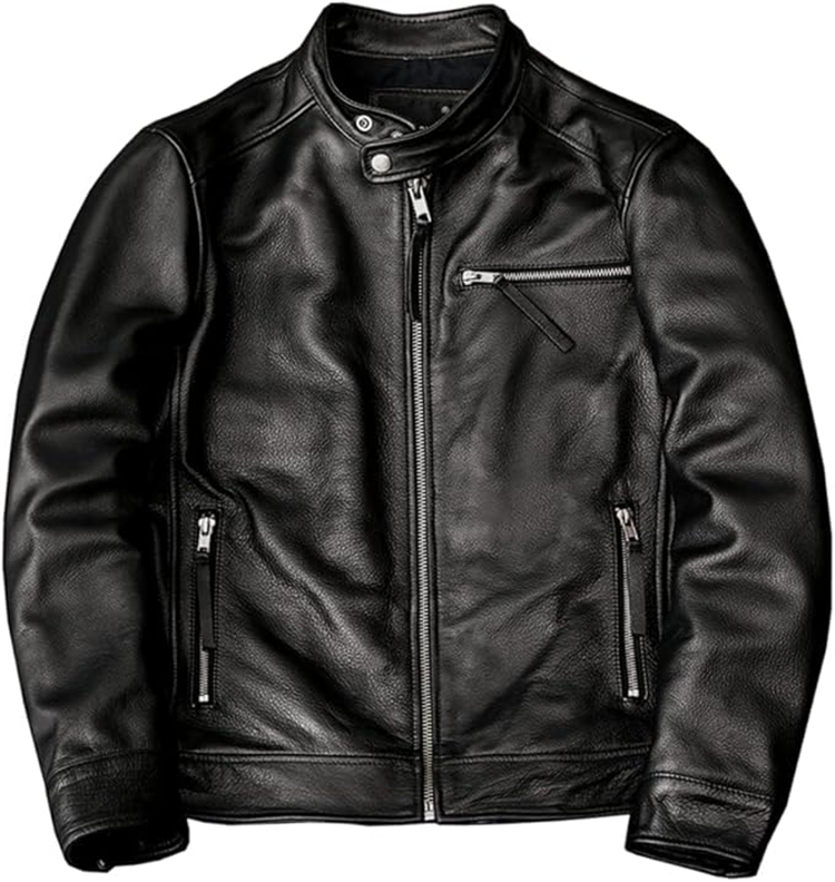 メンズ ライダース レザー シングル ジャケット 本革 [CHEJI]