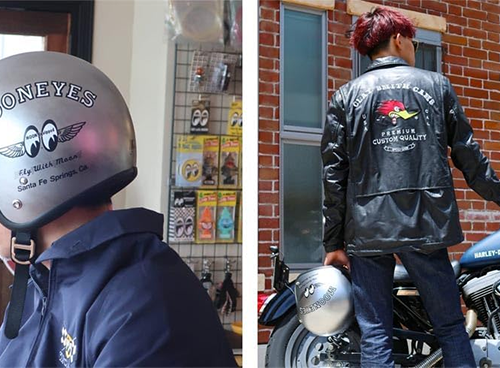 バイク ジェット ヘルメット Fly with MOON OMH-029 ムーンアイズ MOONEYES