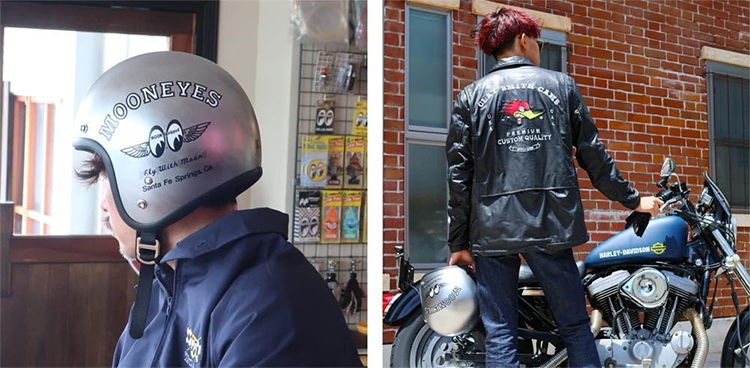 バイク ジェット ヘルメット Fly with MOON OMH-029 ムーンアイズ MOONEYES