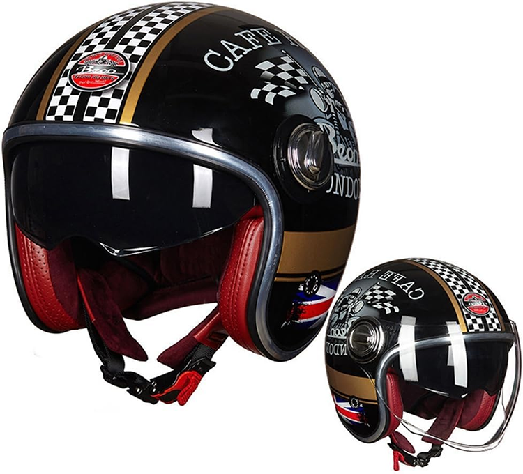 バイク ハーレー ヴィンテージ ジェット ヘルメット Bihr