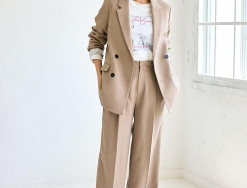 レディース ウーリッシュ ダブルブレスト ジャケット 4つ釦 [VIS ]