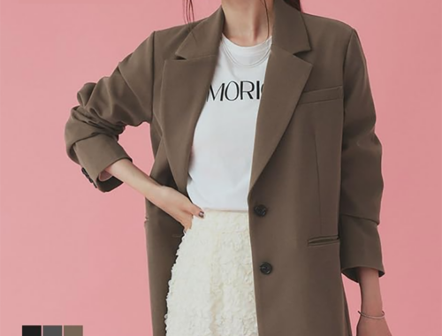 レディース シングル ジャケット 光沢 2つ釦 [ピエロ]