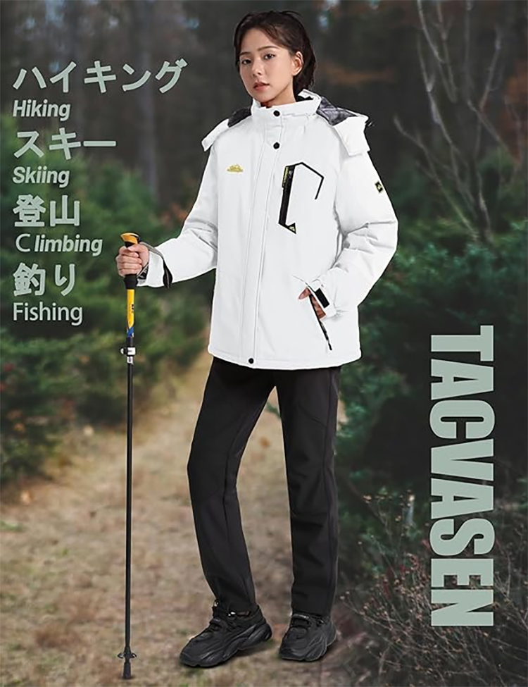 レディース アウトドア ジャケット パーカー [TACVASEN]