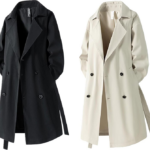 ◎メンズトレンチ コート ロング丈 8つボタン [Msymay]