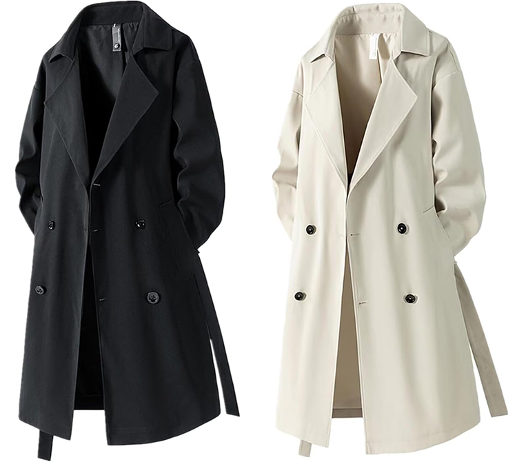 メンズ チェスター トレンチ コート ロング丈 4つボタン [Msymay]