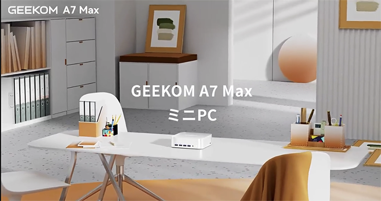 新品 ミニデスクトップパソコン PC GEEKOM A7 Max Windows11 CPU AMD Ryzen 9 7940HS メモリ 16GB SSD 1TB 有線LAN 2.5G 無線LAN Wi-Fi6E モニター なし 4画面出力 AI機能