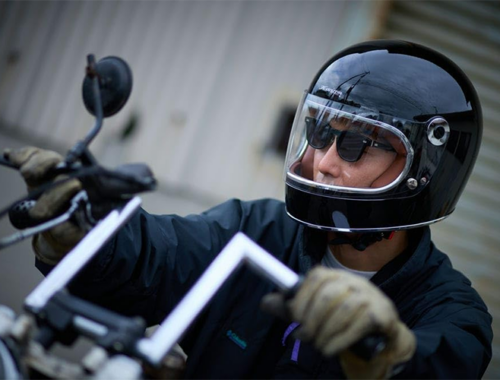 バイク フルフェース ヘルメット LAMP2 ブラック [HORIZONHELMETS]